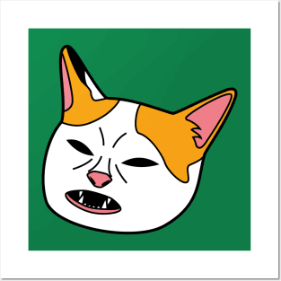 Cat No Banana Meme Face Posters and Art